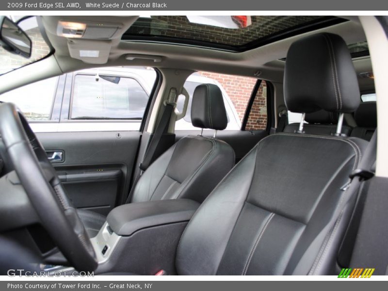 White Suede / Charcoal Black 2009 Ford Edge SEL AWD