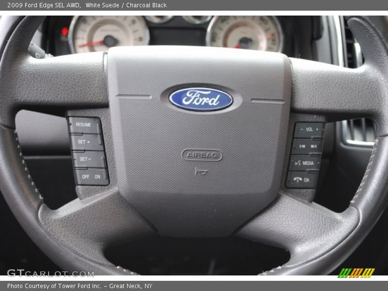White Suede / Charcoal Black 2009 Ford Edge SEL AWD