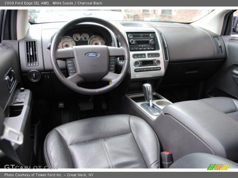 White Suede / Charcoal Black 2009 Ford Edge SEL AWD