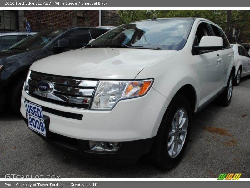 White Suede / Charcoal Black 2010 Ford Edge SEL AWD