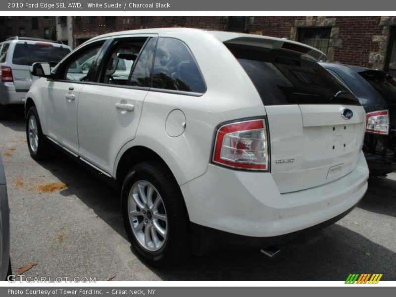 White Suede / Charcoal Black 2010 Ford Edge SEL AWD