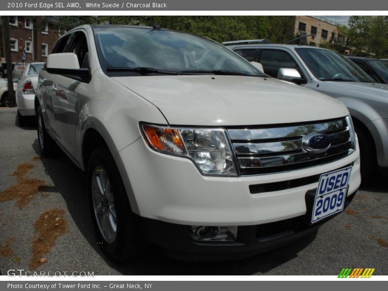White Suede / Charcoal Black 2010 Ford Edge SEL AWD