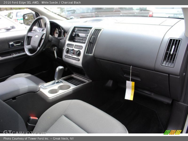 White Suede / Charcoal Black 2010 Ford Edge SEL AWD