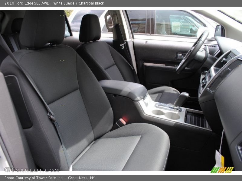 White Suede / Charcoal Black 2010 Ford Edge SEL AWD