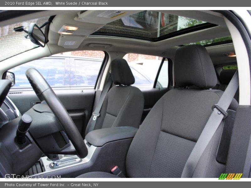 White Suede / Charcoal Black 2010 Ford Edge SEL AWD