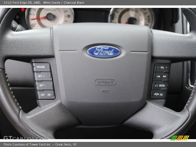 White Suede / Charcoal Black 2010 Ford Edge SEL AWD