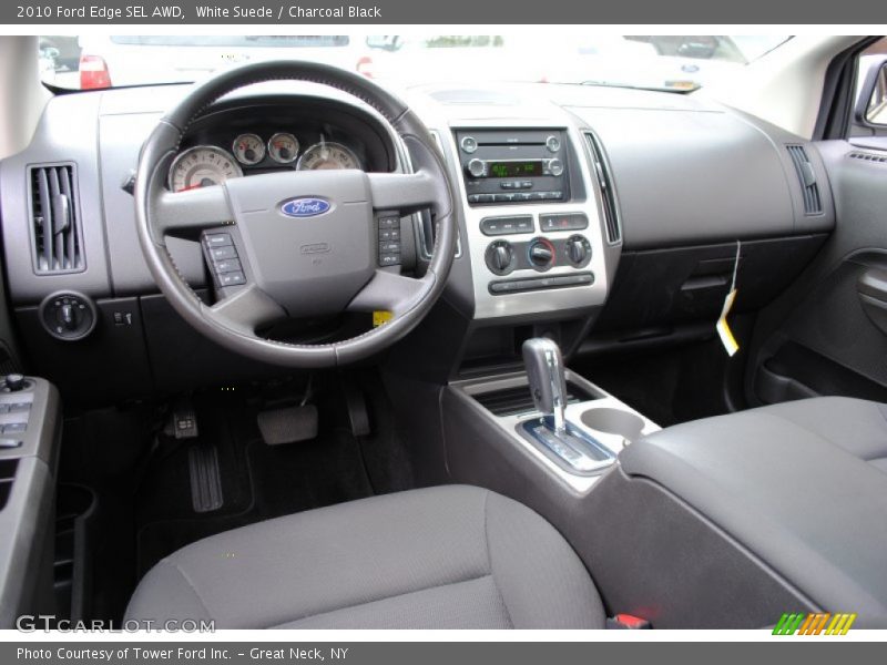 White Suede / Charcoal Black 2010 Ford Edge SEL AWD