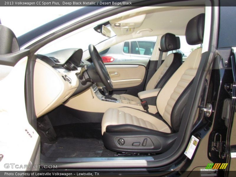 Deep Black Metallic / Desert Beige/Black 2013 Volkswagen CC Sport Plus