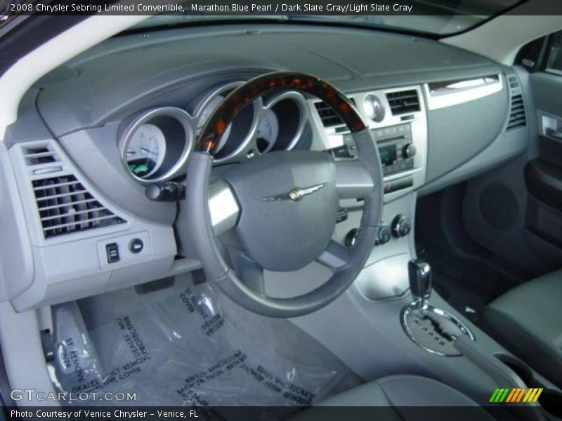 Marathon Blue Pearl / Dark Slate Gray/Light Slate Gray 2008 Chrysler Sebring Limited Convertible