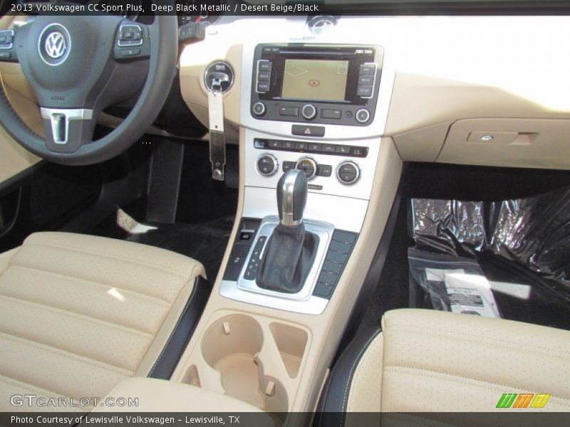 Deep Black Metallic / Desert Beige/Black 2013 Volkswagen CC Sport Plus