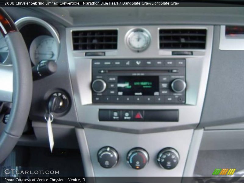 Marathon Blue Pearl / Dark Slate Gray/Light Slate Gray 2008 Chrysler Sebring Limited Convertible