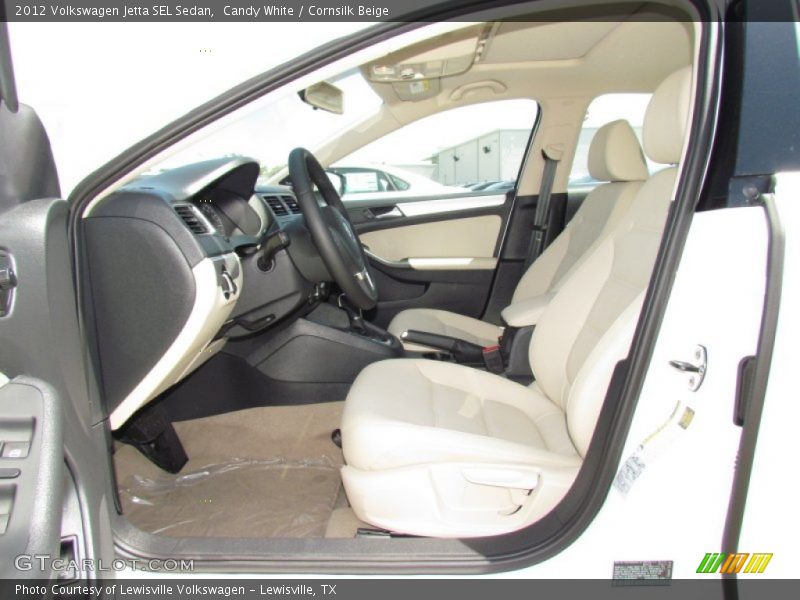 Candy White / Cornsilk Beige 2012 Volkswagen Jetta SEL Sedan