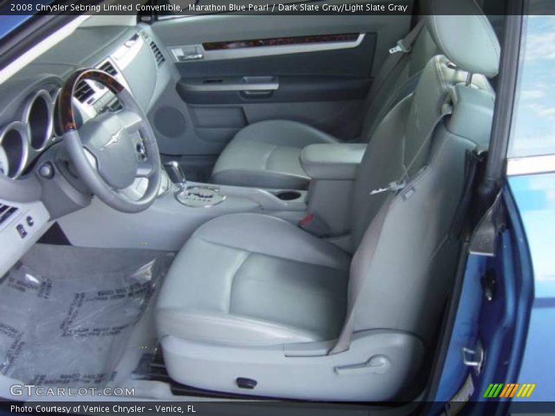 Marathon Blue Pearl / Dark Slate Gray/Light Slate Gray 2008 Chrysler Sebring Limited Convertible