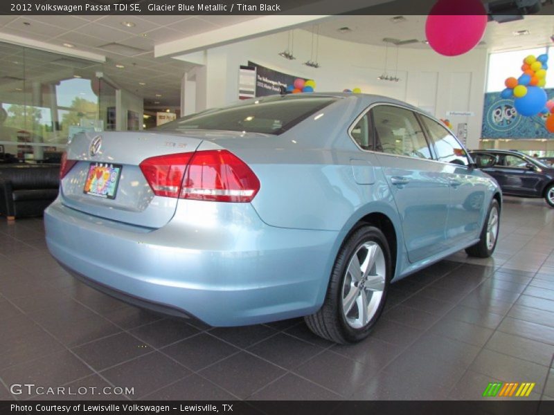 Glacier Blue Metallic / Titan Black 2012 Volkswagen Passat TDI SE