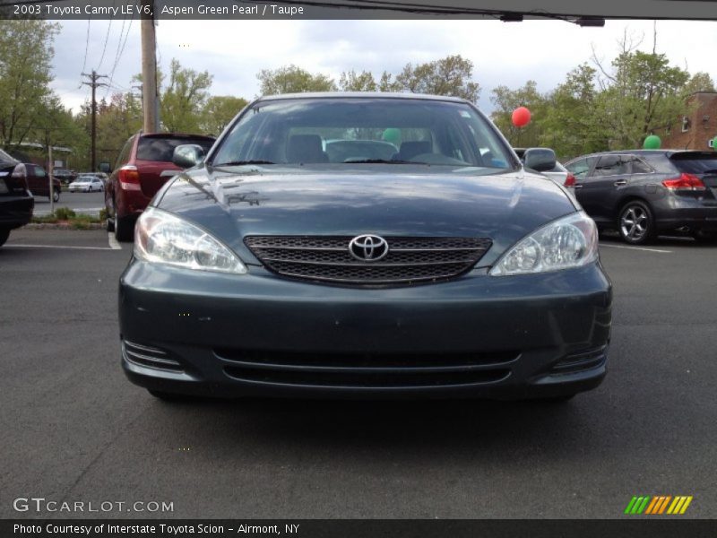 Aspen Green Pearl / Taupe 2003 Toyota Camry LE V6