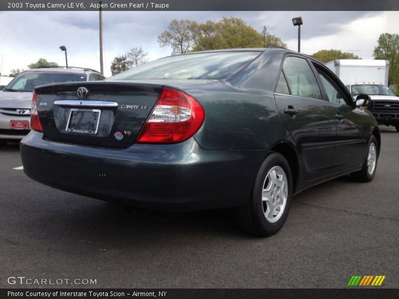 Aspen Green Pearl / Taupe 2003 Toyota Camry LE V6