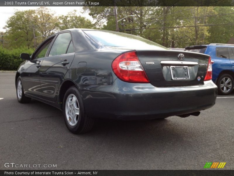 Aspen Green Pearl / Taupe 2003 Toyota Camry LE V6