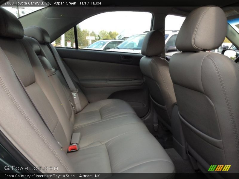 Aspen Green Pearl / Taupe 2003 Toyota Camry LE V6