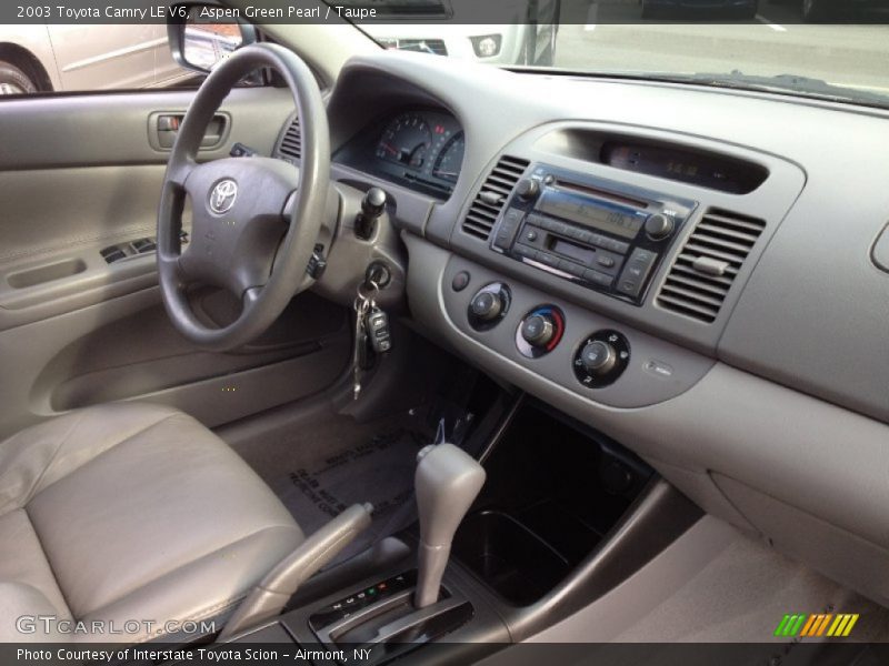 Aspen Green Pearl / Taupe 2003 Toyota Camry LE V6