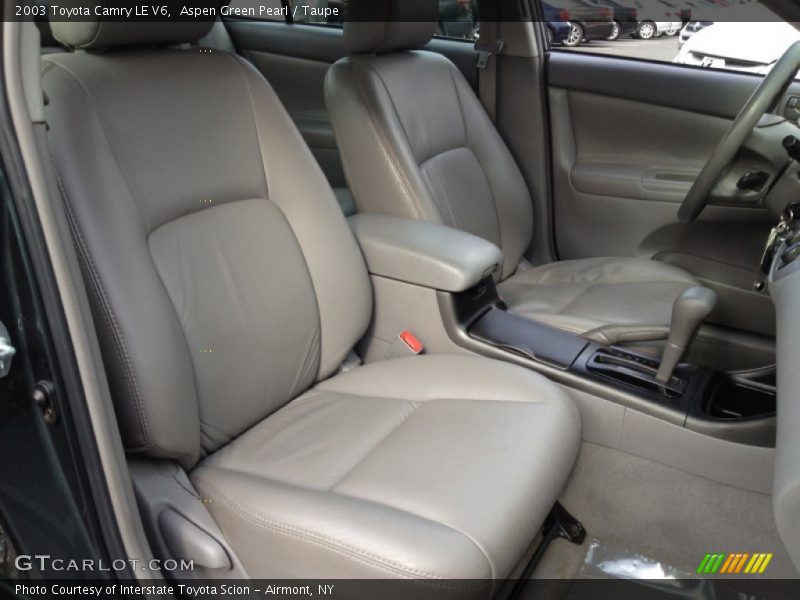 Aspen Green Pearl / Taupe 2003 Toyota Camry LE V6