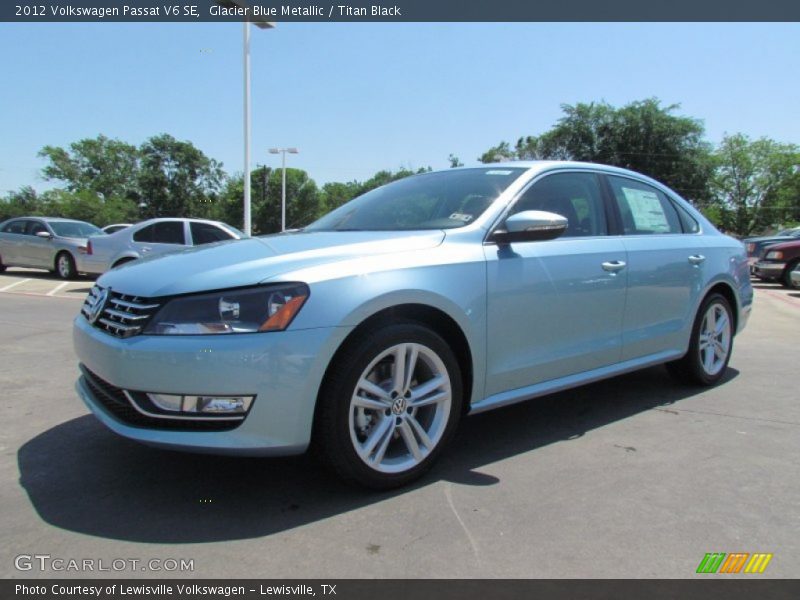 Glacier Blue Metallic / Titan Black 2012 Volkswagen Passat V6 SE
