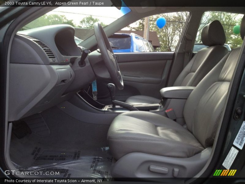 Aspen Green Pearl / Taupe 2003 Toyota Camry LE V6