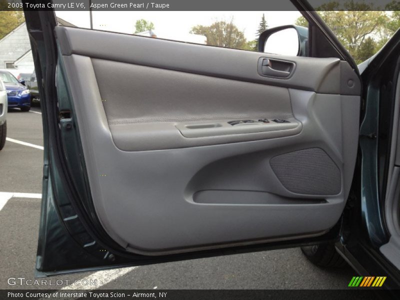 Aspen Green Pearl / Taupe 2003 Toyota Camry LE V6