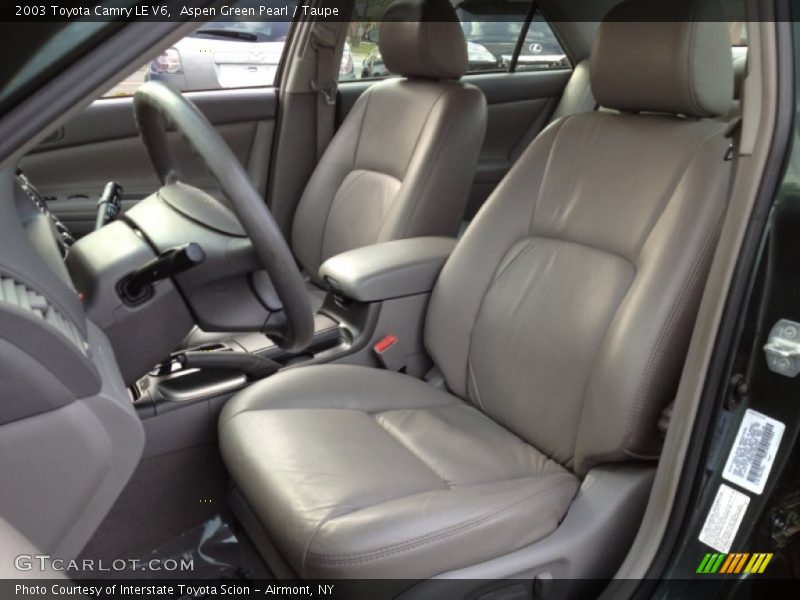 Aspen Green Pearl / Taupe 2003 Toyota Camry LE V6