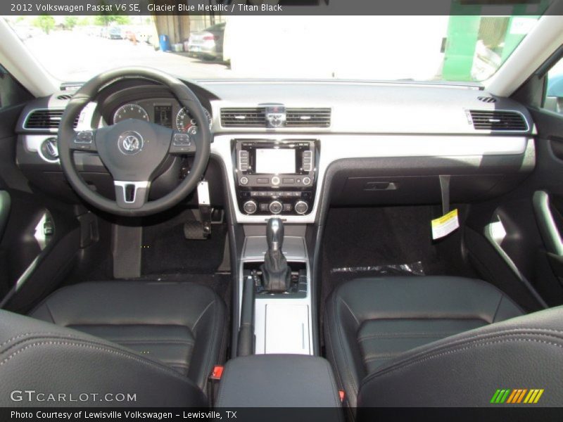 Glacier Blue Metallic / Titan Black 2012 Volkswagen Passat V6 SE