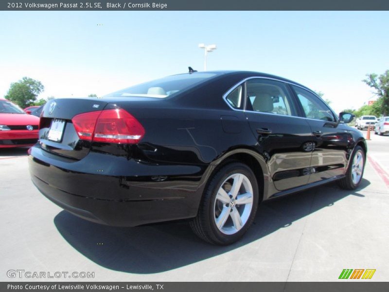 Black / Cornsilk Beige 2012 Volkswagen Passat 2.5L SE