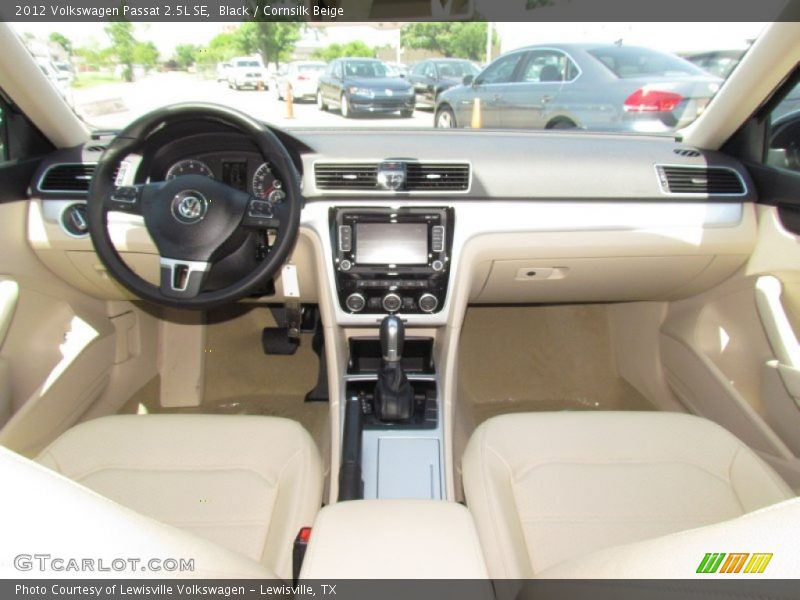 Black / Cornsilk Beige 2012 Volkswagen Passat 2.5L SE