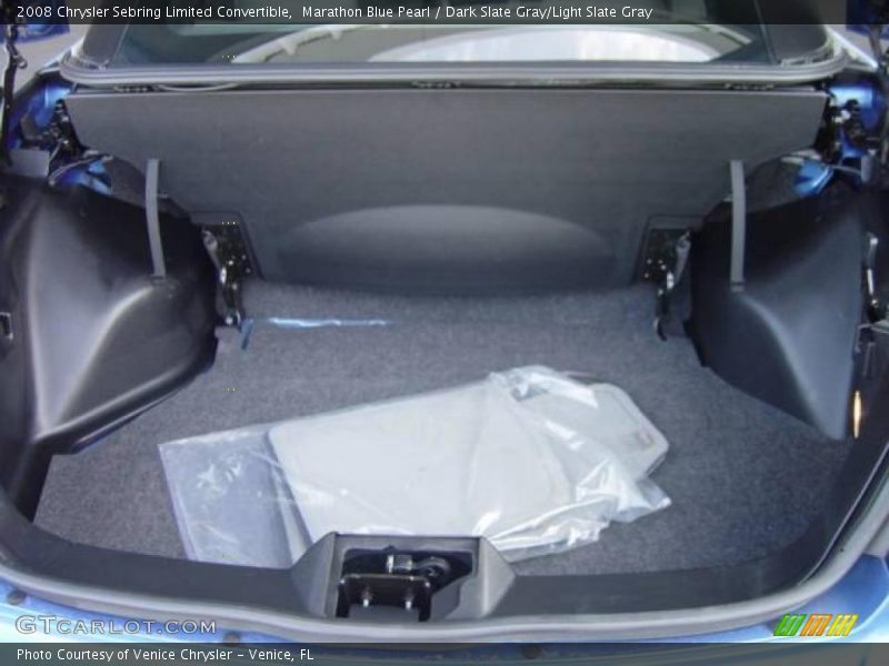 Marathon Blue Pearl / Dark Slate Gray/Light Slate Gray 2008 Chrysler Sebring Limited Convertible