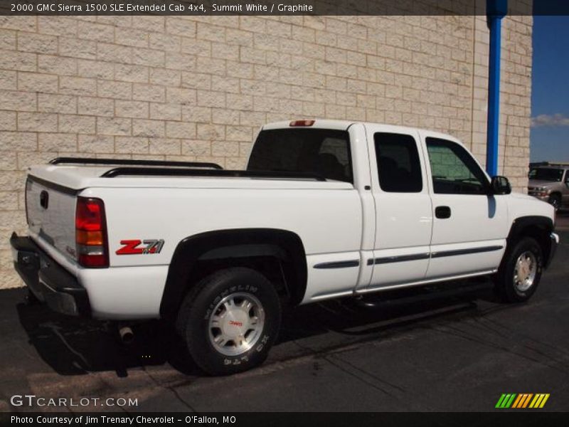 Summit White / Graphite 2000 GMC Sierra 1500 SLE Extended Cab 4x4