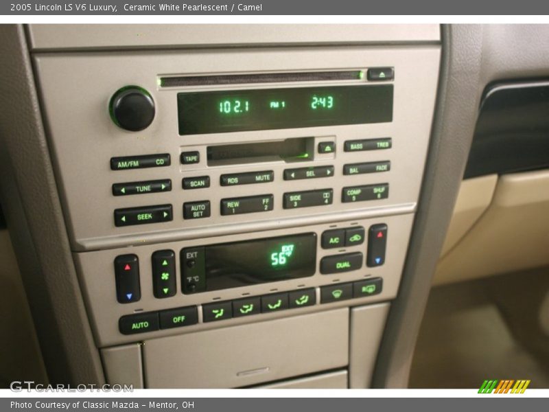 Ceramic White Pearlescent / Camel 2005 Lincoln LS V6 Luxury
