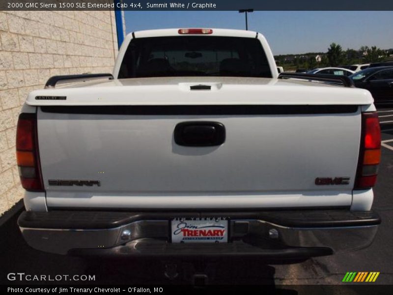 Summit White / Graphite 2000 GMC Sierra 1500 SLE Extended Cab 4x4