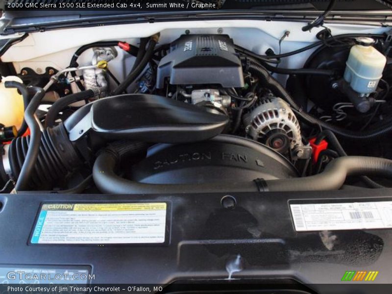 Summit White / Graphite 2000 GMC Sierra 1500 SLE Extended Cab 4x4