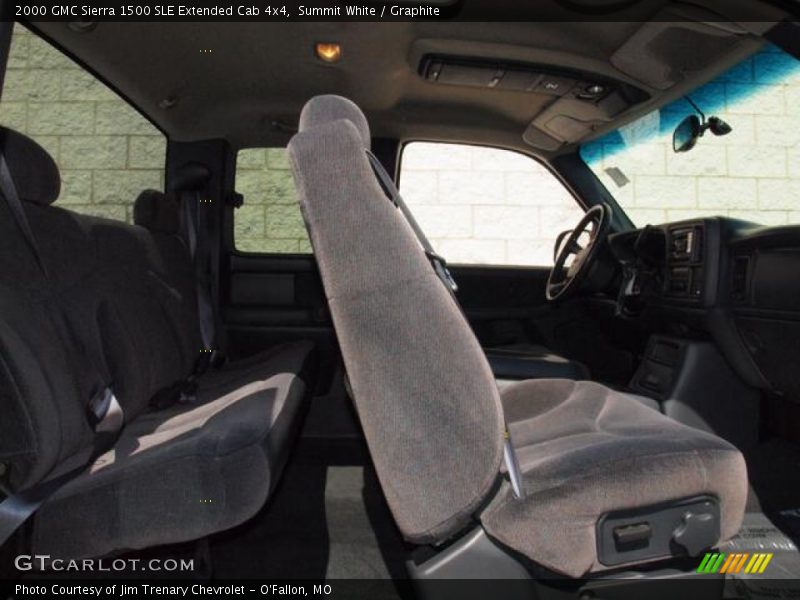 Summit White / Graphite 2000 GMC Sierra 1500 SLE Extended Cab 4x4
