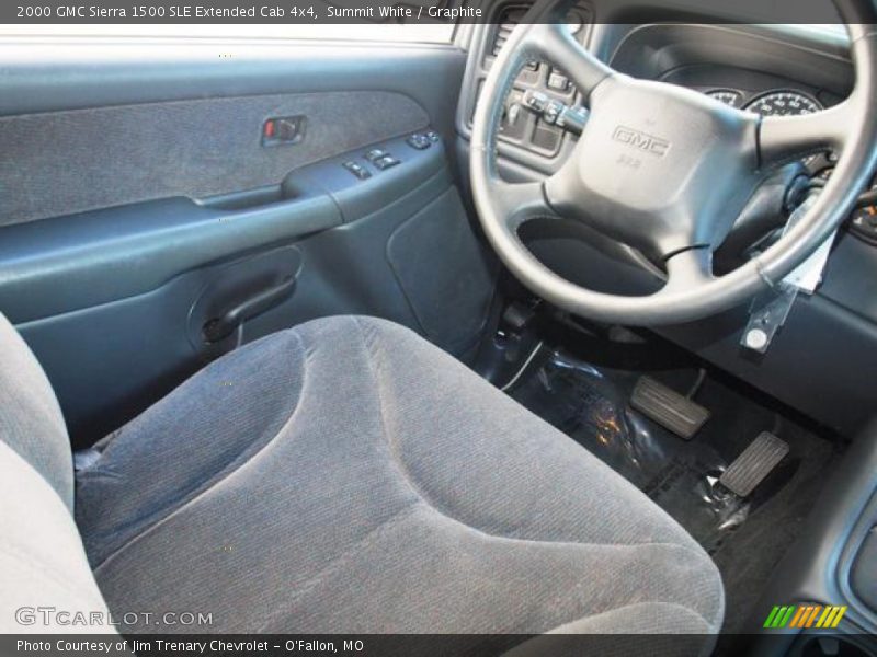 Summit White / Graphite 2000 GMC Sierra 1500 SLE Extended Cab 4x4