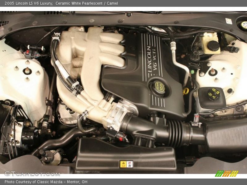 Ceramic White Pearlescent / Camel 2005 Lincoln LS V6 Luxury