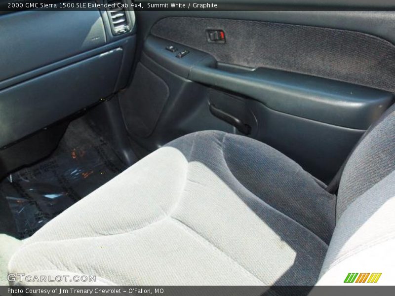 Summit White / Graphite 2000 GMC Sierra 1500 SLE Extended Cab 4x4