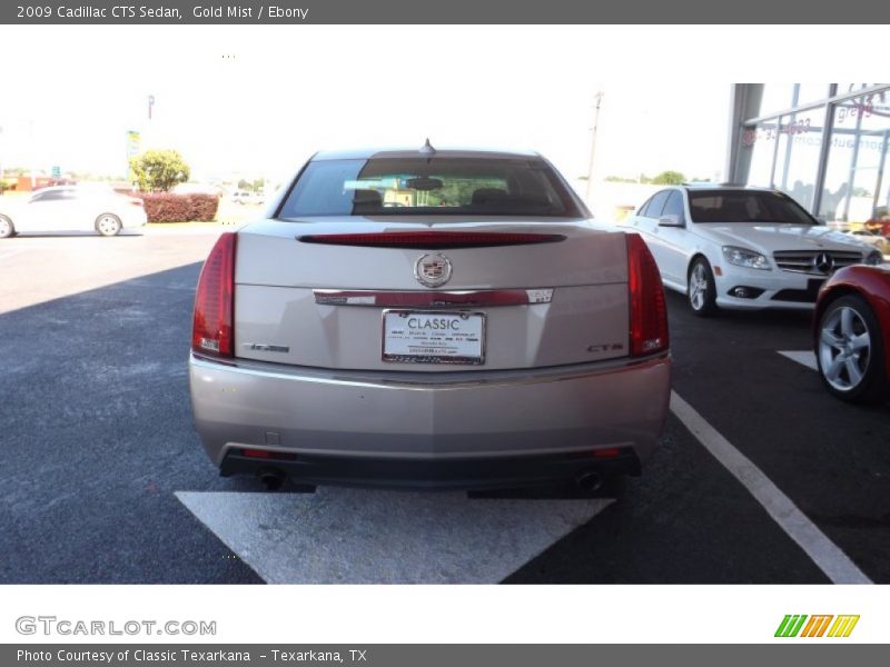 Gold Mist / Ebony 2009 Cadillac CTS Sedan