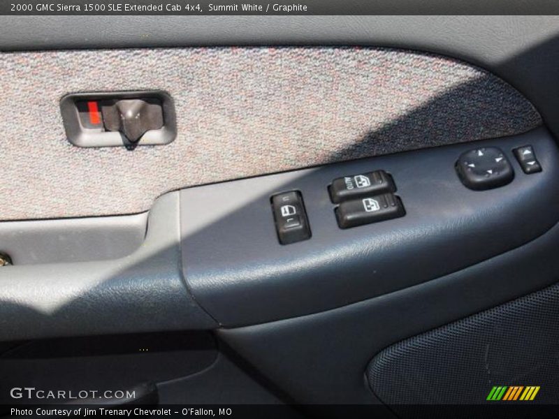 Summit White / Graphite 2000 GMC Sierra 1500 SLE Extended Cab 4x4
