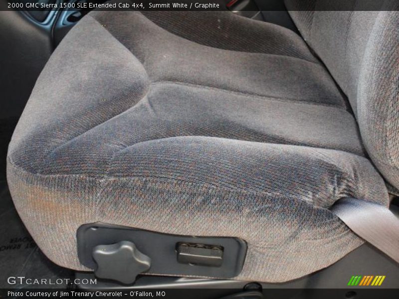 Summit White / Graphite 2000 GMC Sierra 1500 SLE Extended Cab 4x4