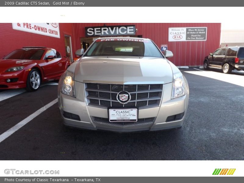 Gold Mist / Ebony 2009 Cadillac CTS Sedan