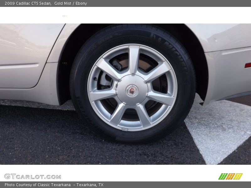 Gold Mist / Ebony 2009 Cadillac CTS Sedan