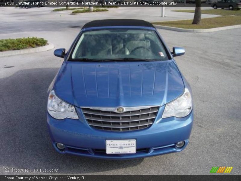 Marathon Blue Pearl / Dark Slate Gray/Light Slate Gray 2008 Chrysler Sebring Limited Convertible