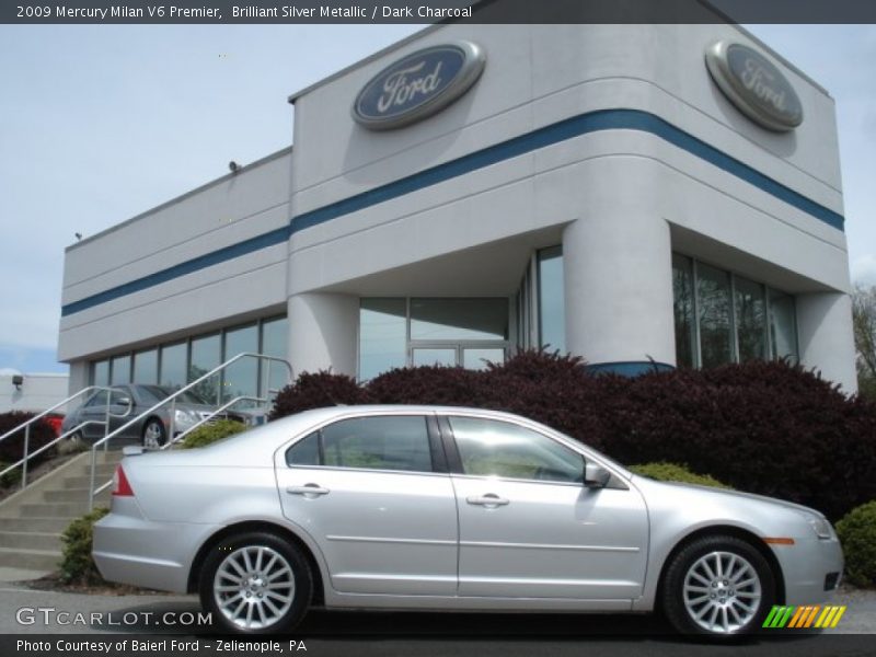 Brilliant Silver Metallic / Dark Charcoal 2009 Mercury Milan V6 Premier