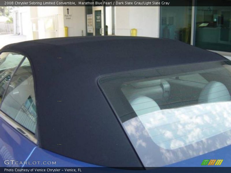 Marathon Blue Pearl / Dark Slate Gray/Light Slate Gray 2008 Chrysler Sebring Limited Convertible