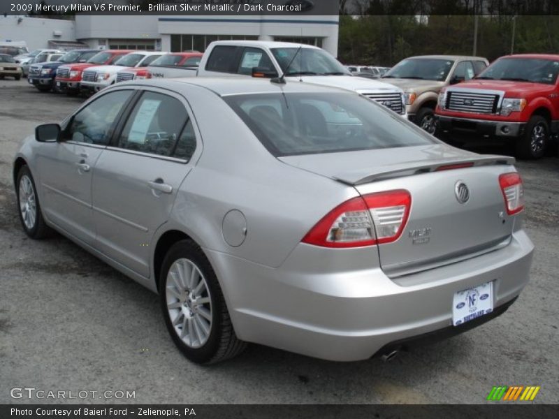 Brilliant Silver Metallic / Dark Charcoal 2009 Mercury Milan V6 Premier