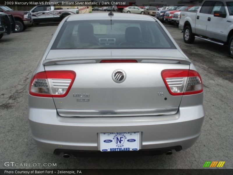 Brilliant Silver Metallic / Dark Charcoal 2009 Mercury Milan V6 Premier